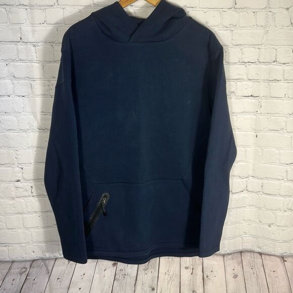 Alphalete Hoodie Mens Large Blue LBD More Elements Athletic Fit Zip Workout - Picture 1 of 8